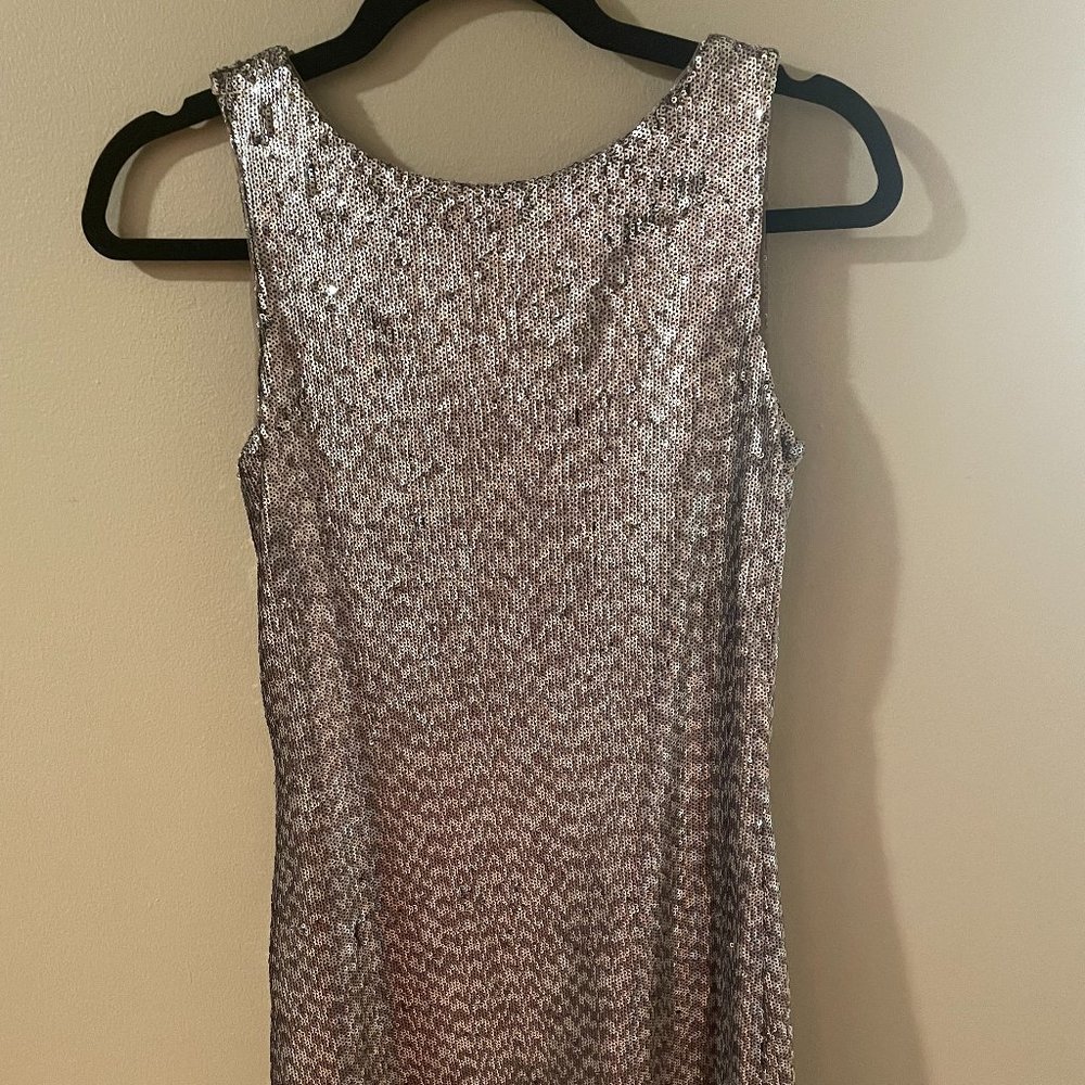 Gold sequin dress